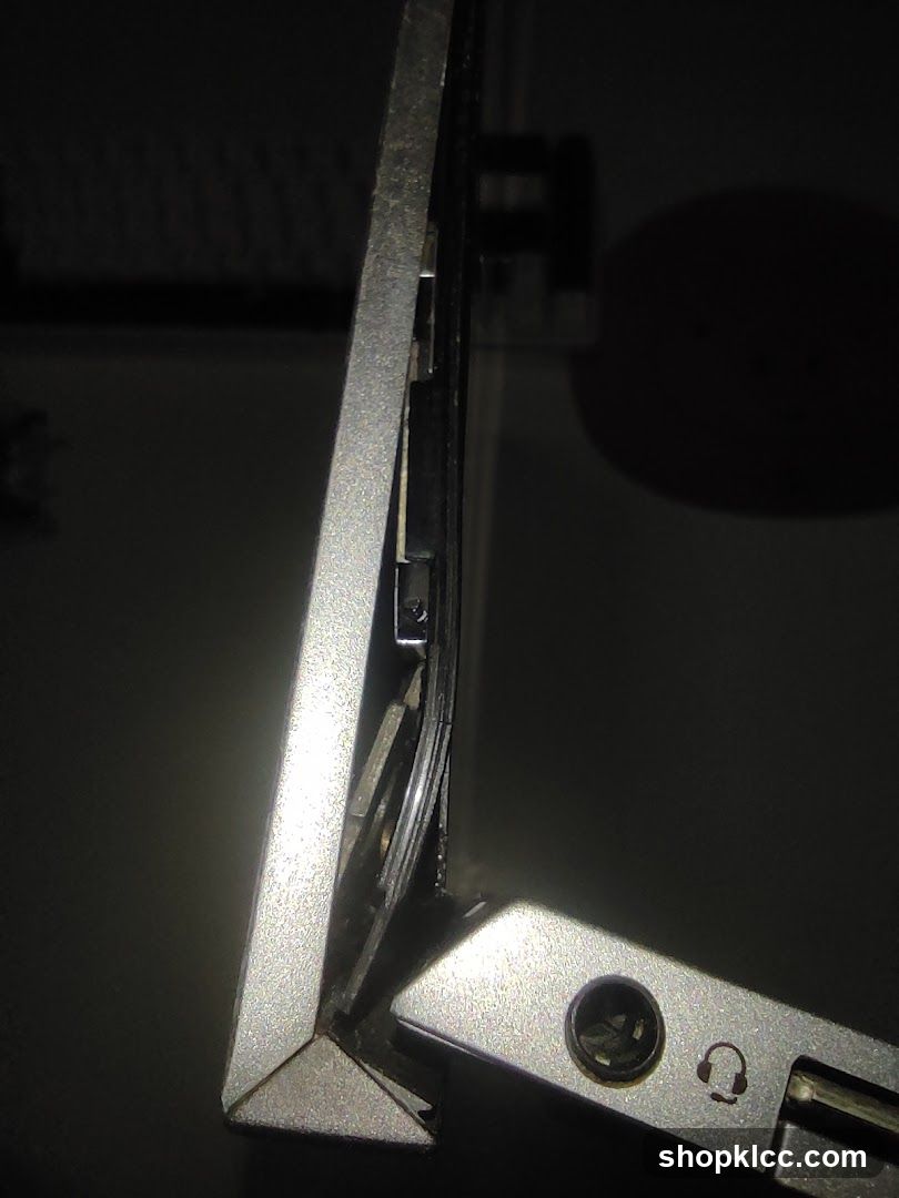 Laptop hinge detail