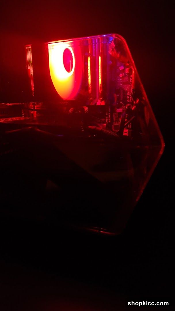 Computer Fan with Red Lighting
