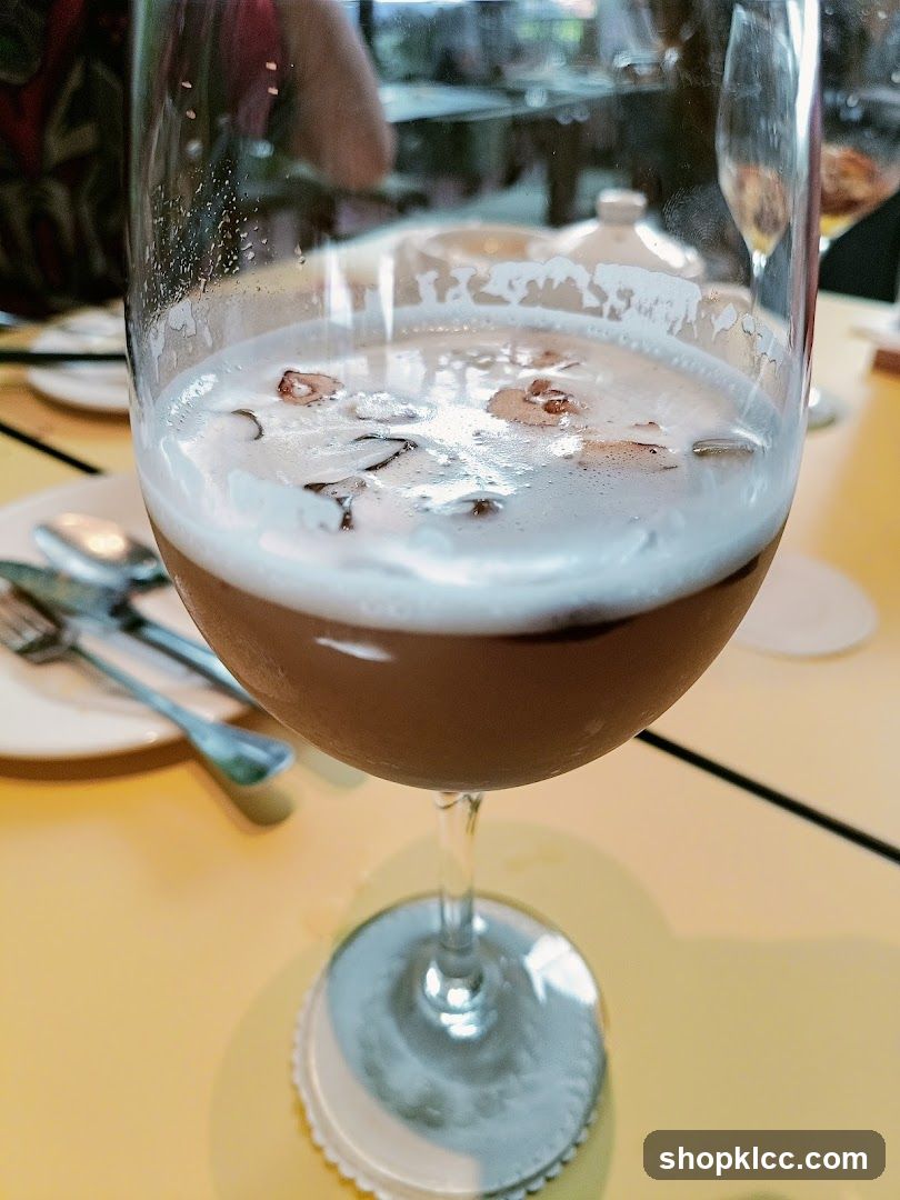 Cocktail with Foam and Garnish