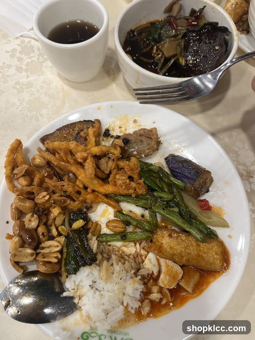 Buffet Plate with Assorted Dishes