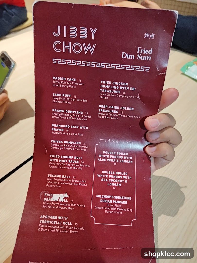 JIBBY CHOW Fried Dim Sum