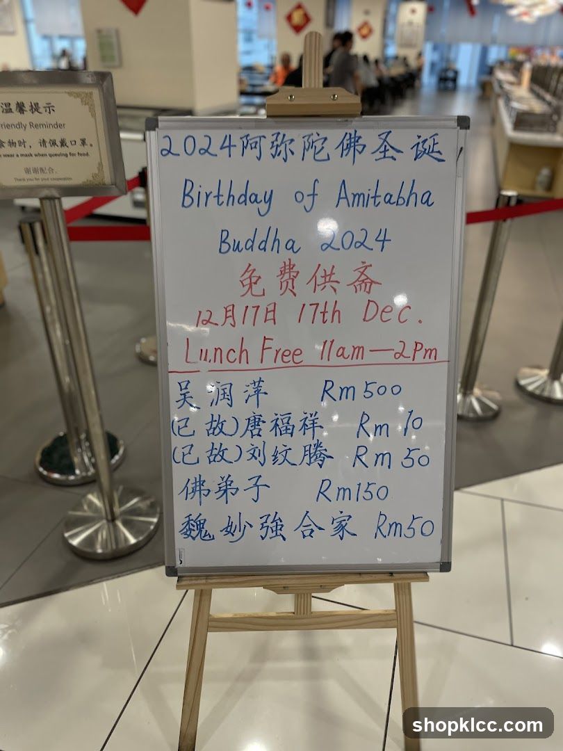 Birthday of Amitabha Buddha 2024 Announcement