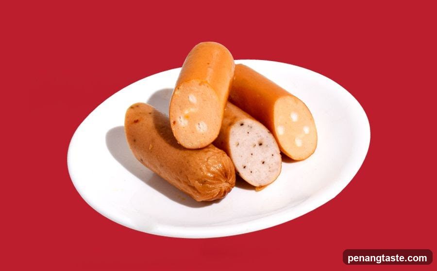 Sausages on a Plate