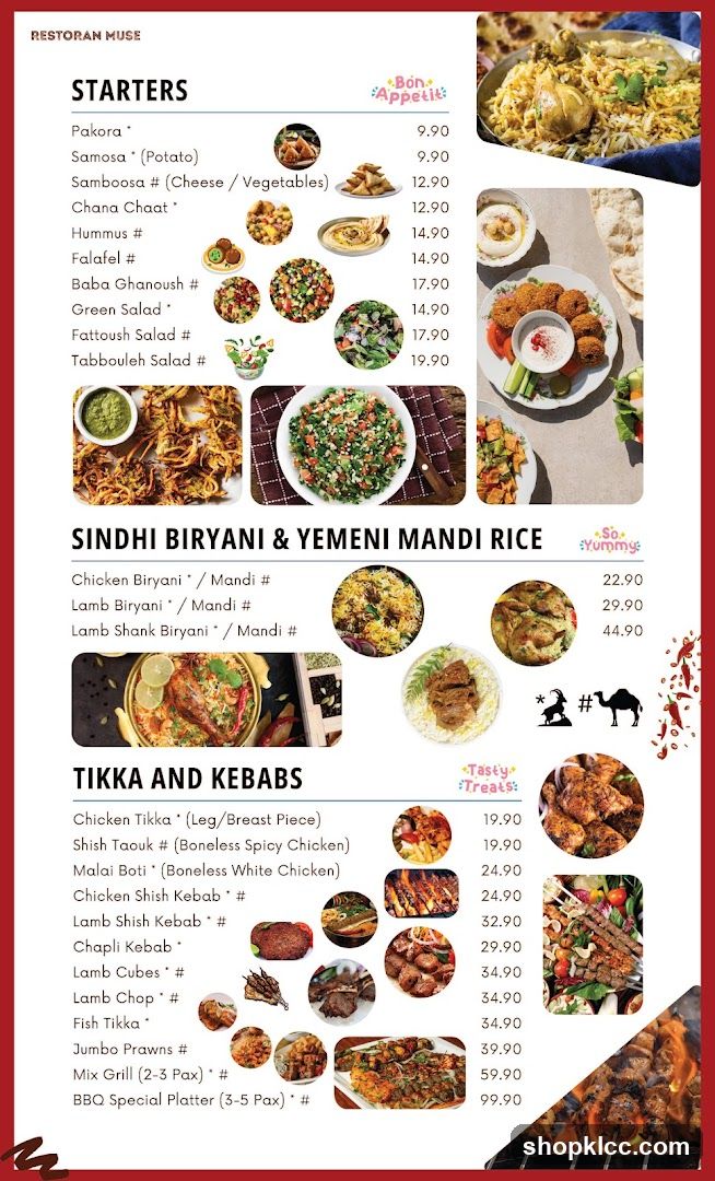 Restoran Muse Menu