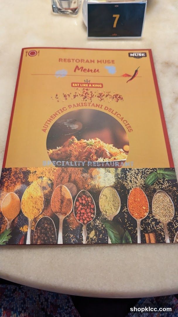 Restoran Muse Menu