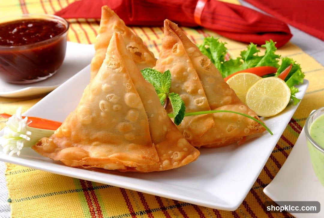 Samosas with Dipping Sauces