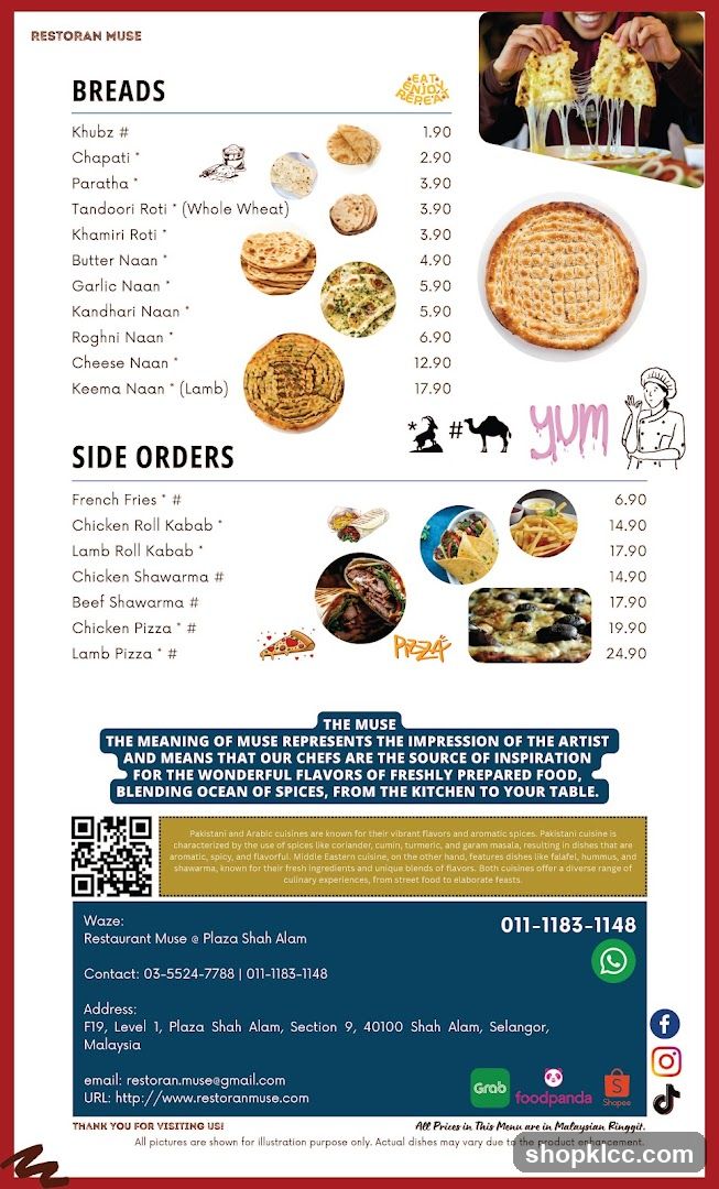 RESTORAN MUSE BREADS & SIDE ORDERS