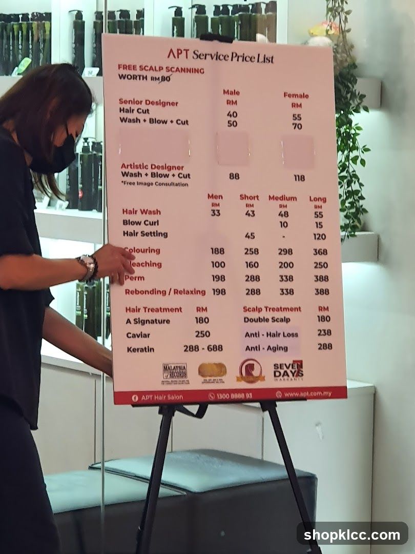 APT Service Price List