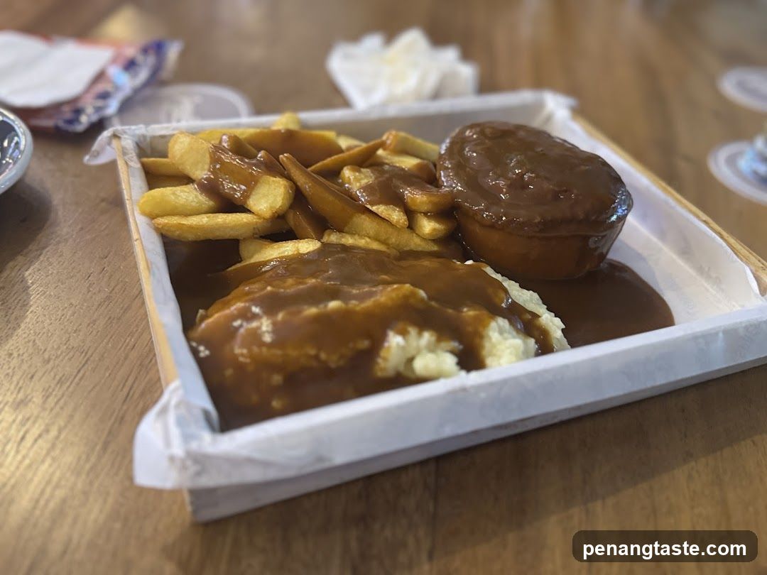 Pie, Mash, and Chips with Gravy