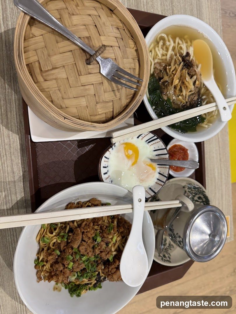 Noodle Dish with Soft-Boiled Eggs