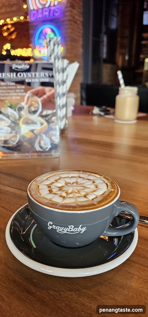Coffee with latte art