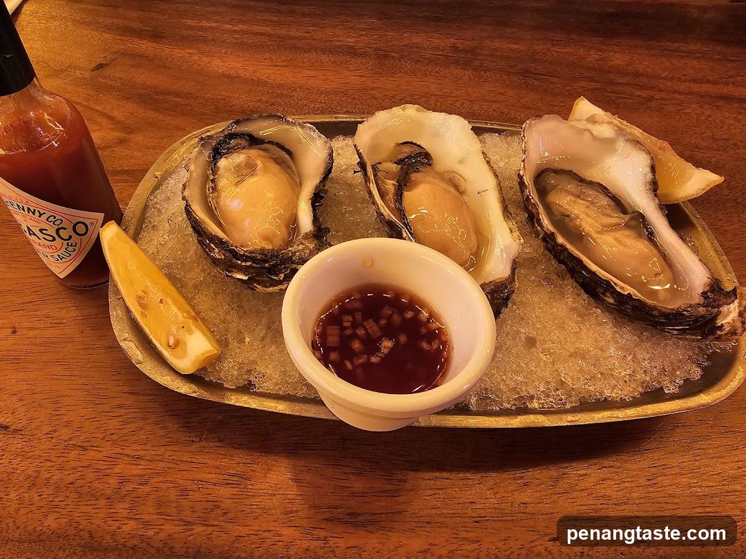 Oysters with Tabasco Sauce