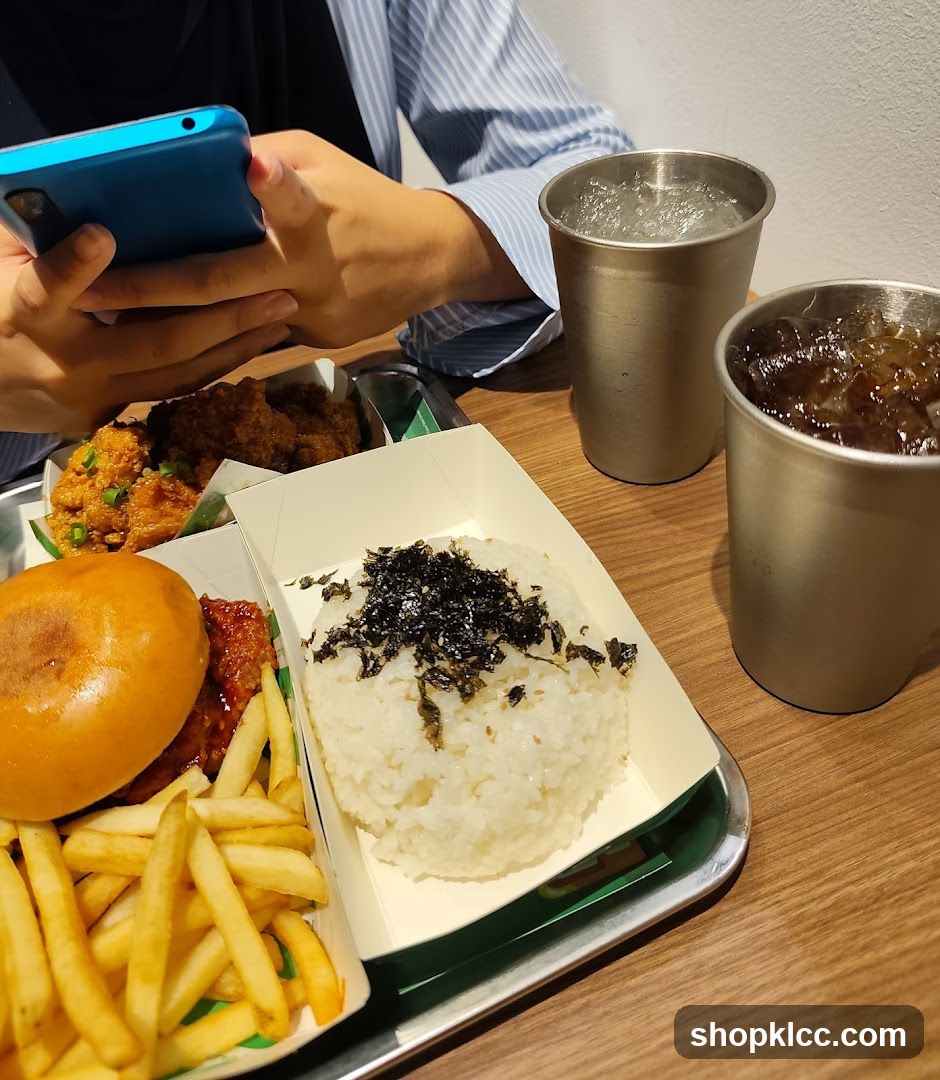 Meal with Rice and Fries