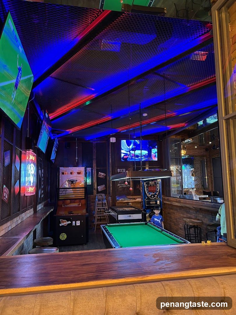 Bar with Pool Table and Games