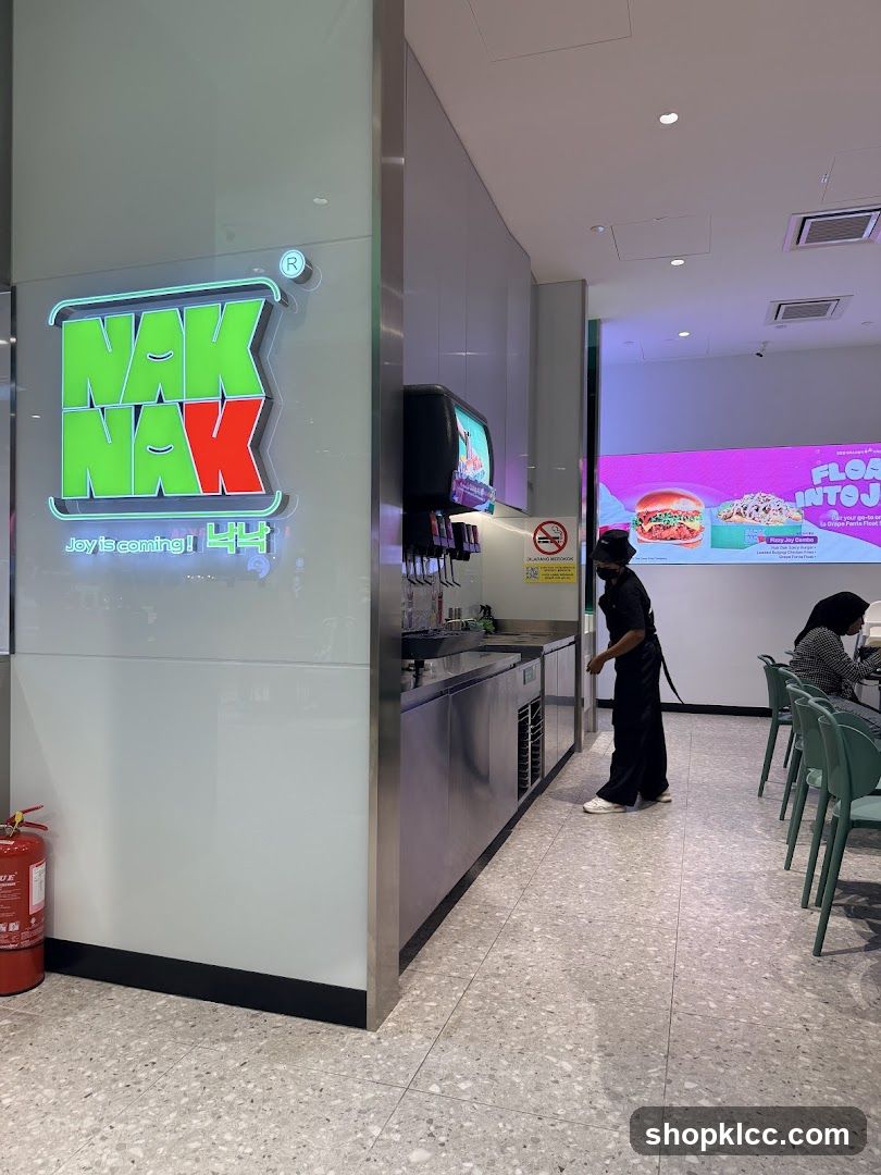 Restaurant Interior with Neon Signage