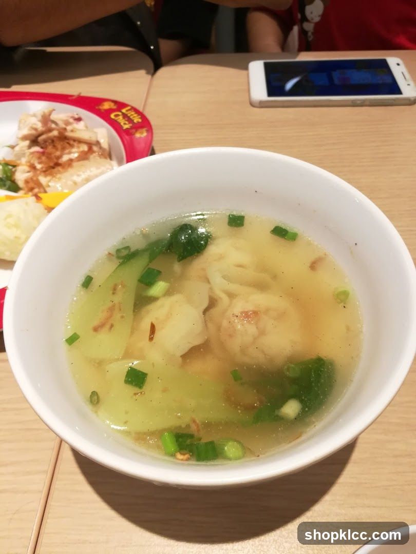 Wonton Soup with Bok Choy