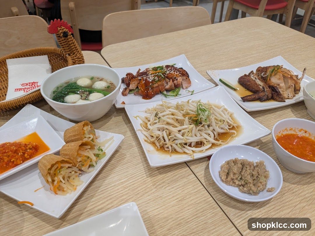 Table with various dishes