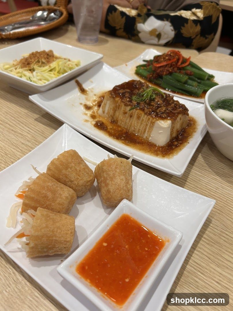 Table with various dishes