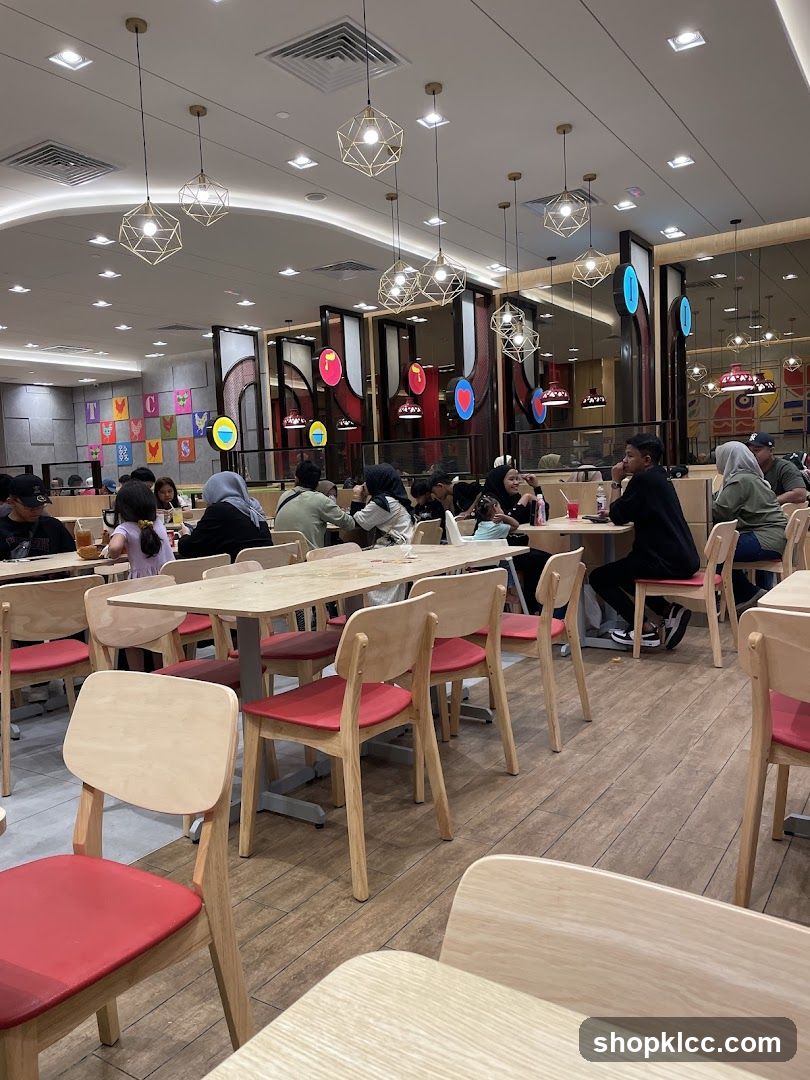 Restaurant Interior with Patrons