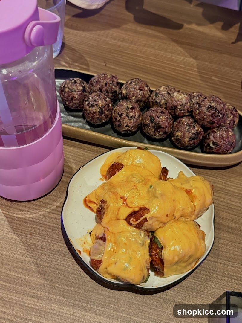 Food on a table