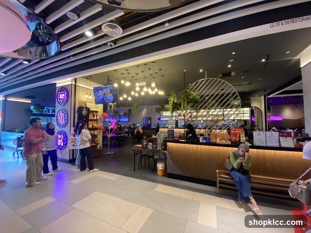 Restaurant Interior with Customers