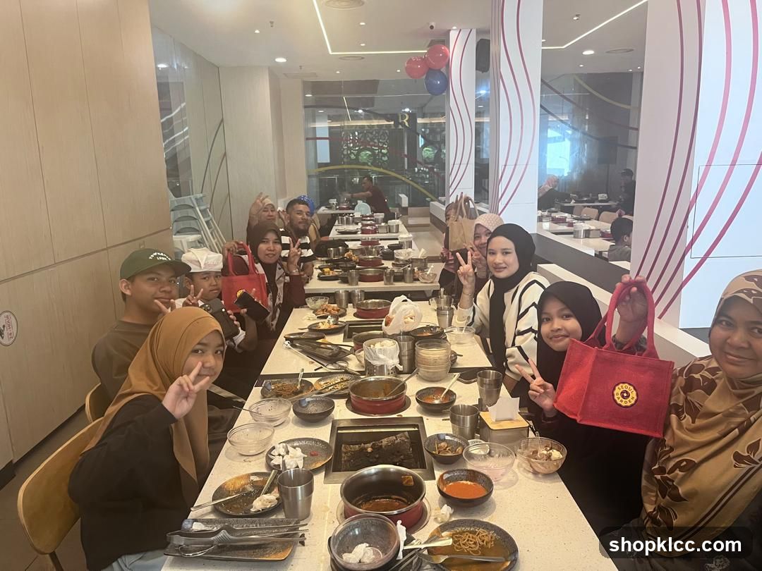 Group enjoying a meal at a restaurant