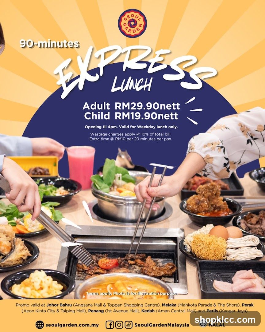 Seoul Garden Express Lunch Promotion