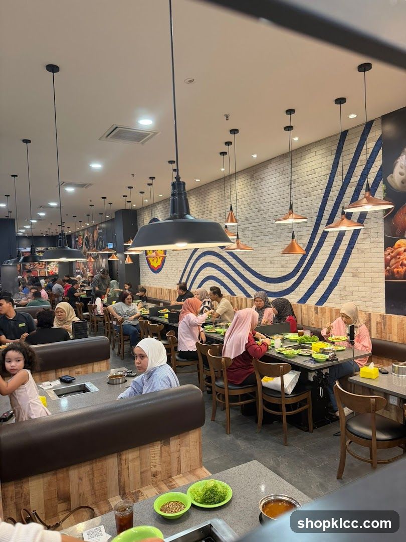 Restaurant Interior with Diners