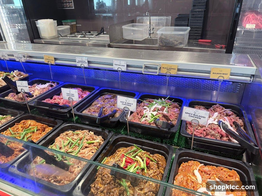 Marinated Meats Display