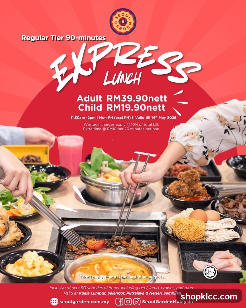 Seoul Garden Express Lunch Promotion