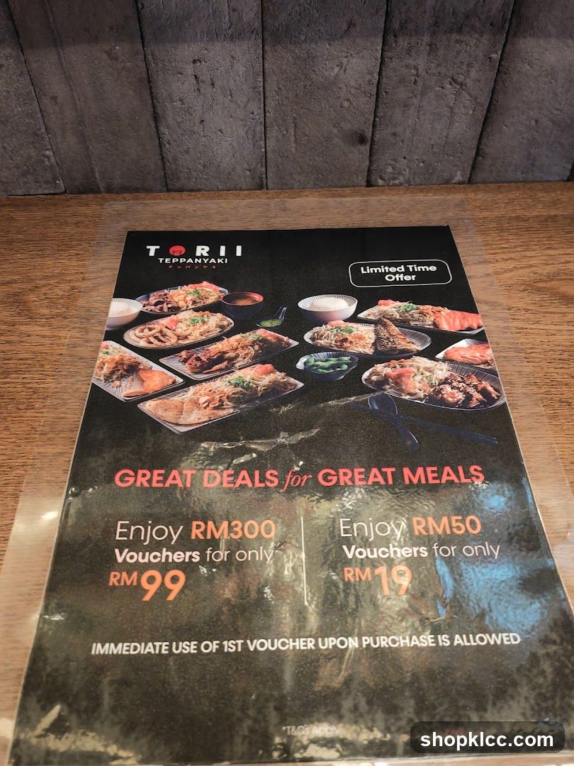 Torii Teppanyaki Limited Time Offer
