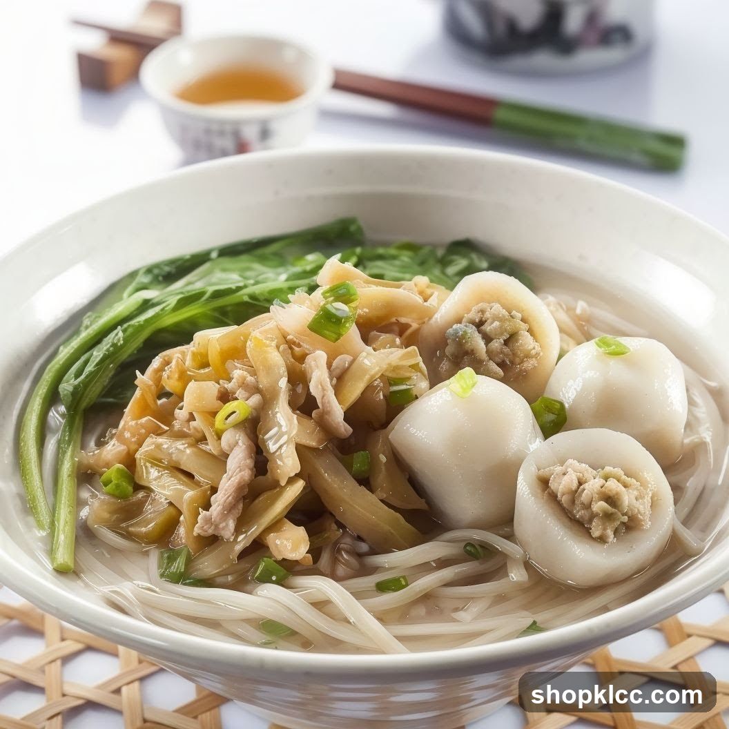 Noodle Soup with Dumplings