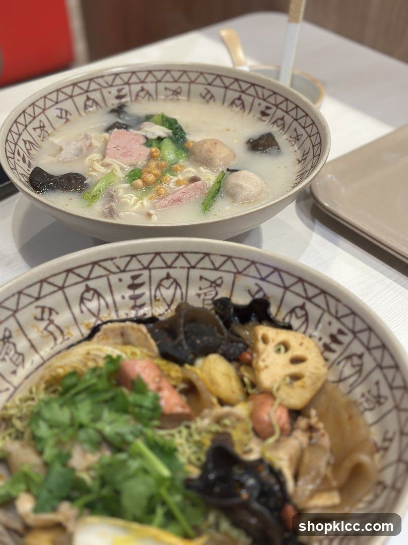 Two Bowls of Noodle Soup