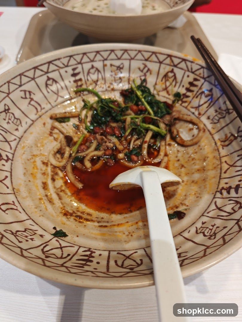 Partially Eaten Noodle Dish