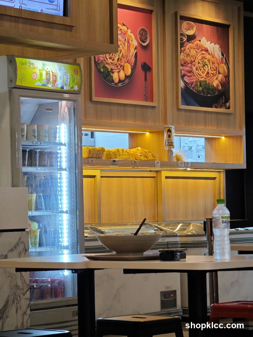 Restaurant Interior with Food Display
