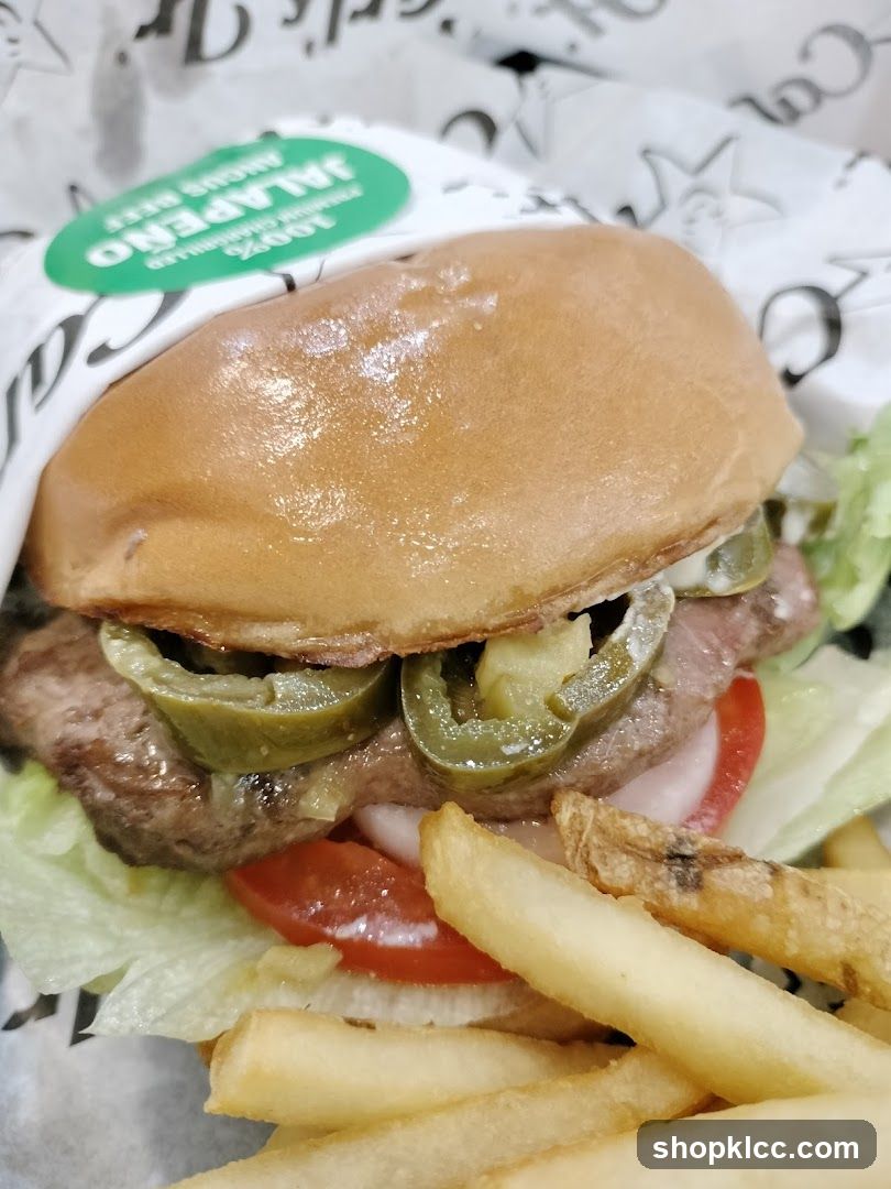 Jalapeno Burger with Fries