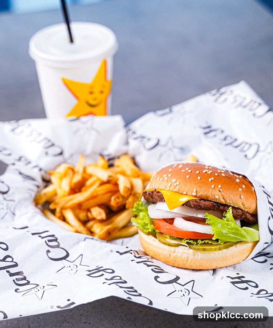 Burger, Fries, and Drink