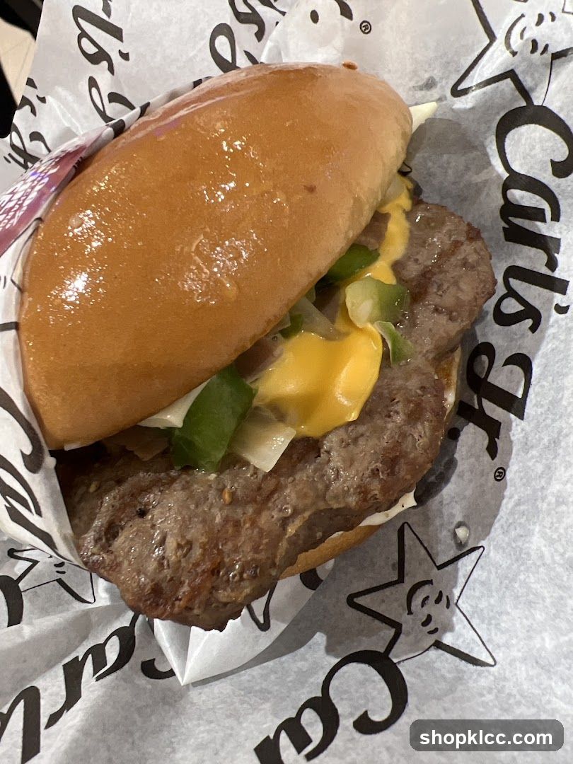 Burger with Cheese and Jalapenos