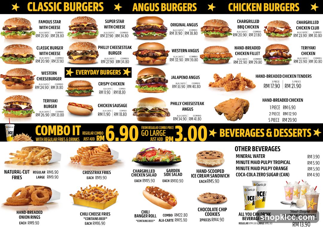 Carl's Jr. Menu