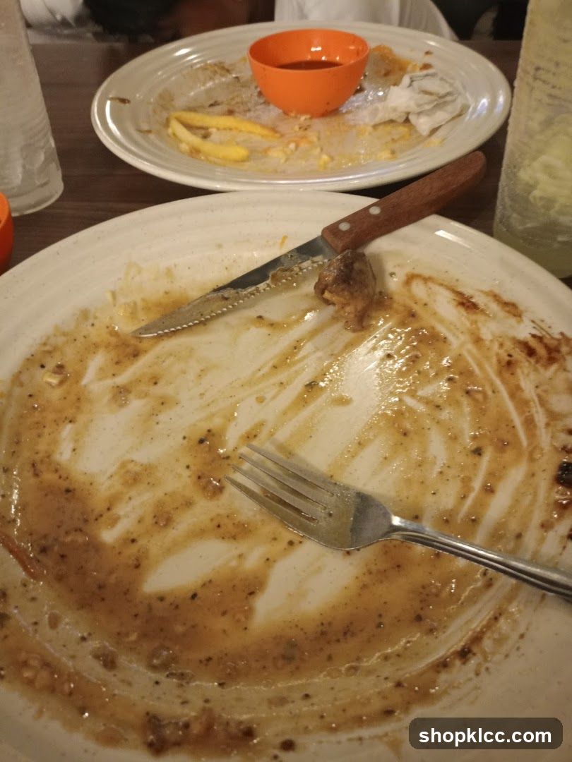 Dirty Plates After Meal