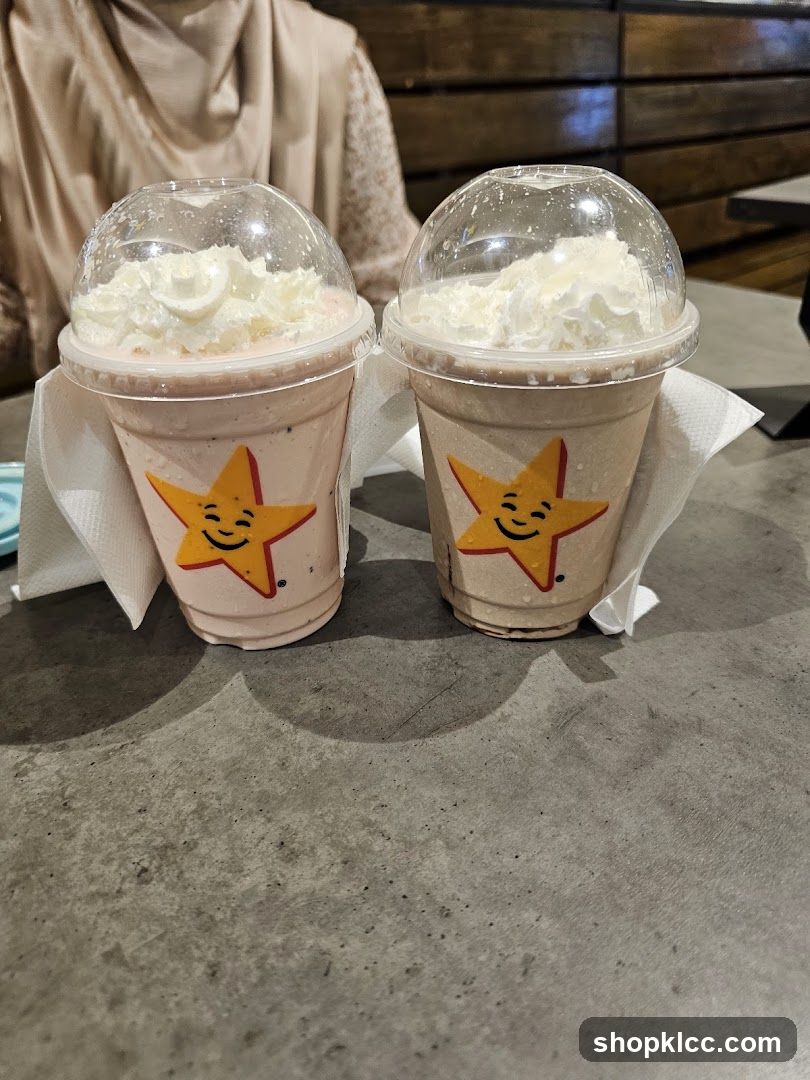 Two Milkshakes with Whipped Cream