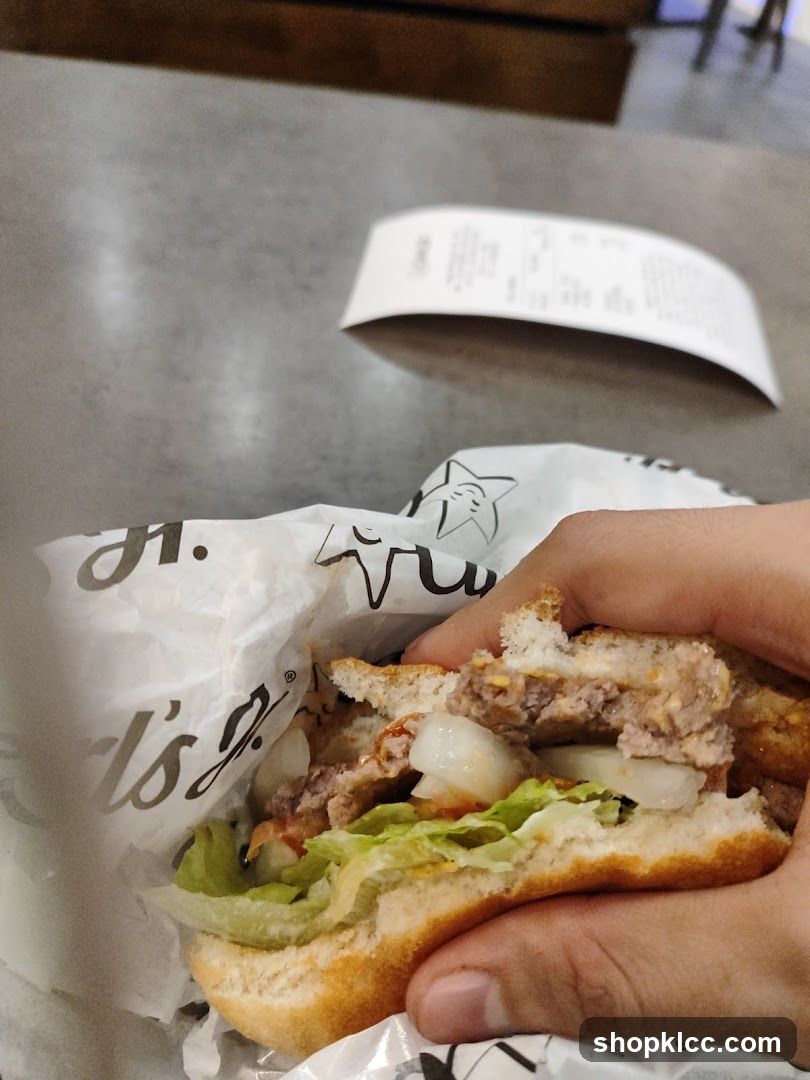 Burger and Receipt