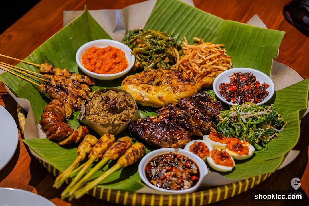 Platter of Indonesian Food
