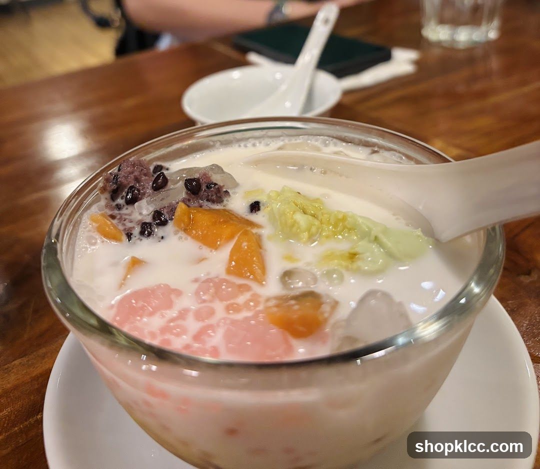 Dessert with Milk and Fruit