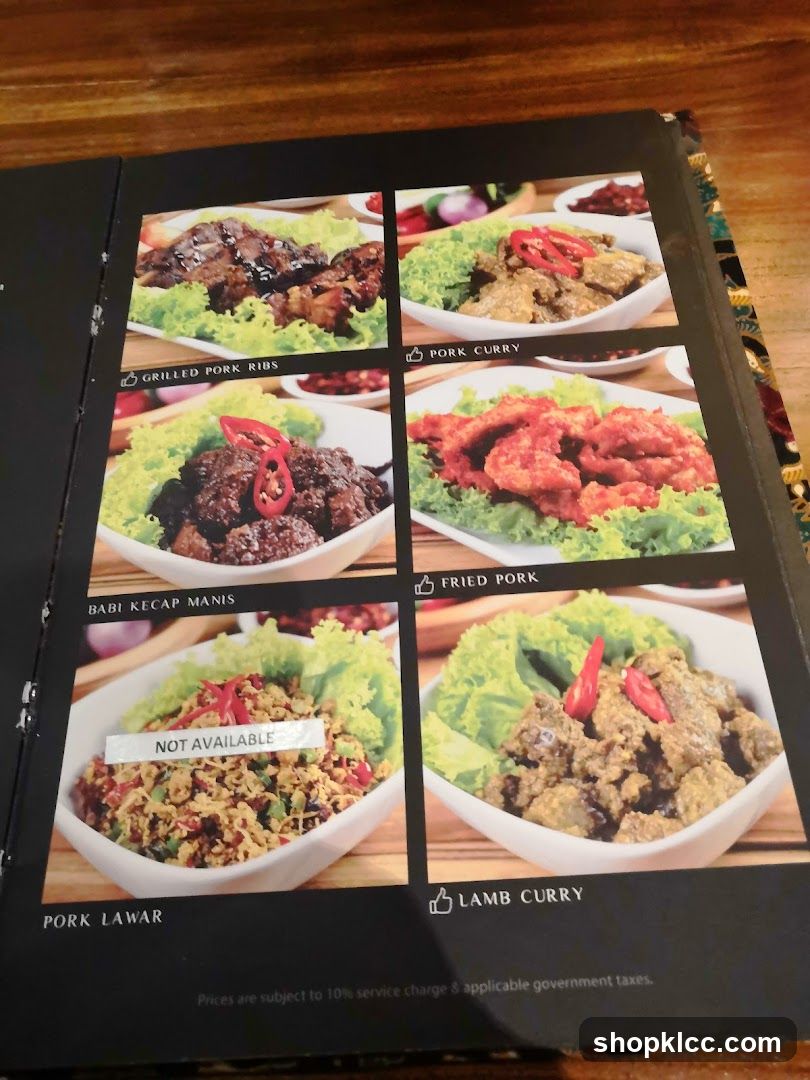 Menu Page
