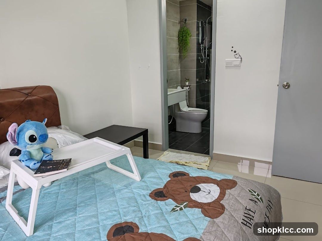 Bedroom with Attached Bathroom