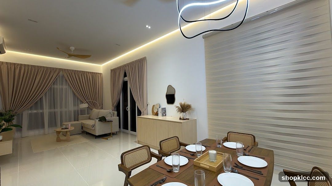 Modern Living and Dining Area