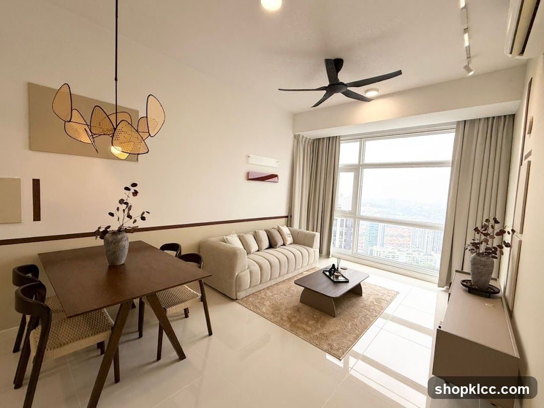 Modern Living and Dining Area