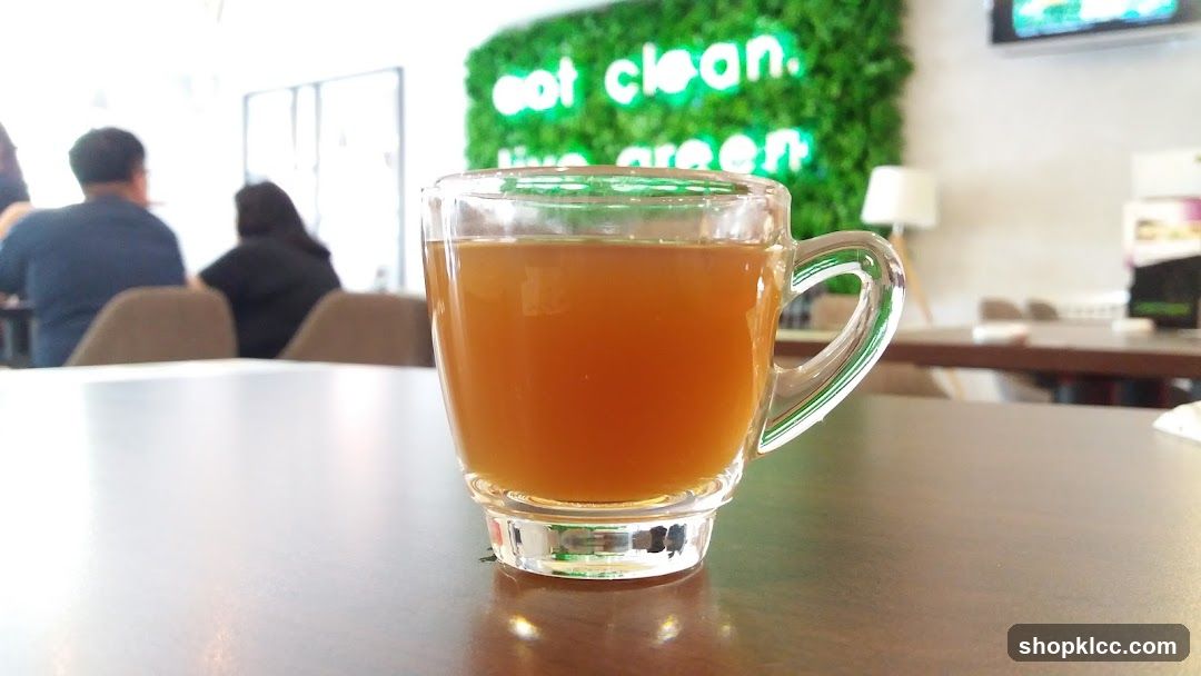 Drink in a glass mug