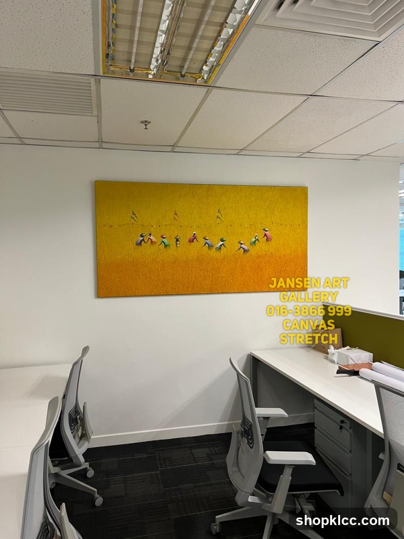 Office Interior with Artwork